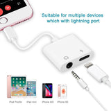 Load image into Gallery viewer, Bulk 2 in 1 Aux Headphone Jack Audio &amp; Charge Cable Adapter