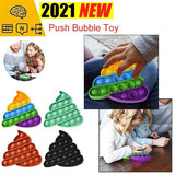 Load image into Gallery viewer, Bulk Creative Poop Apple Push Bubble Toys Fidget Toy