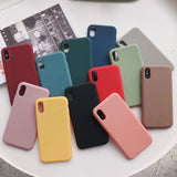 Load image into Gallery viewer, Bulk Solid Candy Color Shockproof Protective Phone Cases for All IPhone Models