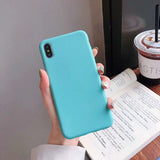 Load image into Gallery viewer, Bulk Solid Candy Color Shockproof Protective Phone Cases for All IPhone Models