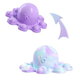 Load image into Gallery viewer, Bulk Pop Bubble It Flip Octopus Doll Pendent Keychain Silicone Stress Reliever