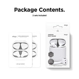 Load image into Gallery viewer, Bulk Metal Dust Guard Protective Case Shell Skin Dustproof Stickers For Apple Airpods