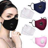 Load image into Gallery viewer, Bulk Fashion PM2.5 Filter Face Mask With Extra Carbon Filter Respirator Mask