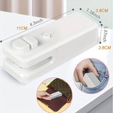 Load image into Gallery viewer, Custom Logo Mini Household Vacuum Sealing Machine: Keep Snacks Fresh &amp; Portable For On-the-Go