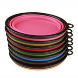 Load image into Gallery viewer, Bulk Blank Collapsible Travel Dog Bowls Wholesale Portable Food &amp; Water Bowls