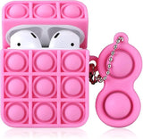 Load image into Gallery viewer, Bulk Wholesale Pop It Airpod 1/2 Case Cover, Pop Fidget Shockproof Case With Key Chain