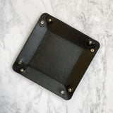 Load image into Gallery viewer, Black Leather Valet Tray