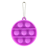 Load image into Gallery viewer, Bulk Key Chain Bubble Fidget Simple Dimple Toy Silicone Safe Stress Relief Toy