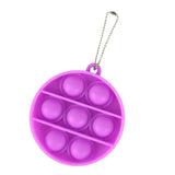 Load image into Gallery viewer, Bulk Key Chain Bubble Fidget Simple Dimple Toy Silicone Safe Stress Relief Toy