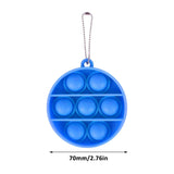 Load image into Gallery viewer, Bulk Key Chain Bubble Fidget Simple Dimple Toy Silicone Safe Stress Relief Toy