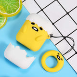 Load image into Gallery viewer, Bulk Airpod 1/2 Case Cover For Lazy Egg Fun Cartoon Character