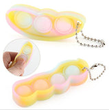 Load image into Gallery viewer, Bulk Mini Push Pop Bubble Fidget Key Chain Toy for Adults and Kids