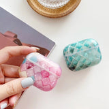 Load image into Gallery viewer, Bulk Airpod Pro &amp; Airpod 1/2 Crystal Tile Case Cover Pink And Green