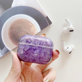 Load image into Gallery viewer, Bulk Airpod Pro &amp; Airpod 1/2 Marble Case Cover Purple, Green, Pink Marble