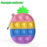 Load image into Gallery viewer, Bulk Push Pop Bubbles Fidget Toy Keychains, Mini Ice Cream Pineapple Bubble Popper Stress Reliever