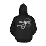 Load image into Gallery viewer, I See You All Over Print Hoodie for Men (Model H13)