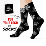 Load image into Gallery viewer, Custom Full Designed Cotton Socks, Logo Knitted Crew Socks Promotional Custom Full Color Designed Socks