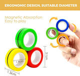 Load image into Gallery viewer, Bulk Cheap Magnetic Rings Fidget Toys, Wholesale Fidget Spinner Rings for Relief - All Colors