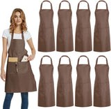 Load image into Gallery viewer, Custom Chef Aprons With 2 Front Full Body Pockets Kitchen Aprons for Men and Women