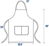 Load image into Gallery viewer, Custom Chef Aprons With 2 Front Full Body Pockets Kitchen Aprons for Men and Women