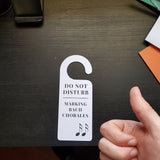 Load image into Gallery viewer, Custom Door Hangers Hotel Door Signs Custom Don&#39;t Disturb Cards