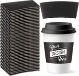 Load image into Gallery viewer, Custom Coffee Sleeves, Logo Design Printed Food Grade Corrugated Paper Recyclable