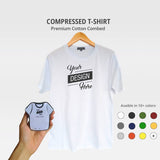 Load image into Gallery viewer, Custom Compressed T-shirts, Printed Custom Shape Pressed T-shirts