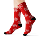 Load image into Gallery viewer, Custom Full Designed Cotton Socks, Logo Knitted Crew Socks Promotional Custom Full Color Designed Socks