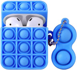 Load image into Gallery viewer, Bulk Wholesale Pop It Airpod 1/2 Case Cover, Pop Fidget Shockproof Case With Key Chain