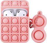 Load image into Gallery viewer, Bulk Wholesale Pop It Airpod 1/2 Case Cover, Pop Fidget Shockproof Case With Key Chain