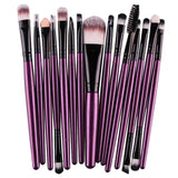 Load image into Gallery viewer, Bulk 15 Pieces Set Eye Shadow Foundation Eyebrow Lip Brush Makeup Brushes Tool