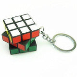 Load image into Gallery viewer, Bulk Mini 3x3 Cube Keychains, 1.2 Inch Speed Rubik&#39;s Key Ring, 12 Pcs